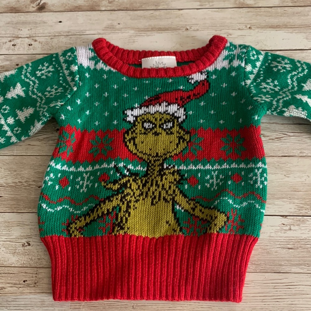 The Grinch New Born Christmas Sweater. New with tags, never used.
